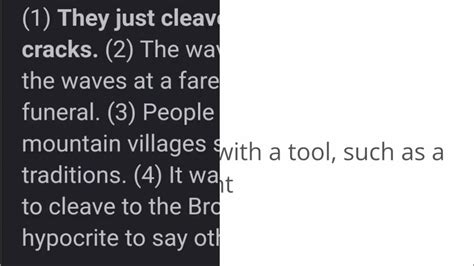 cleave meaning in tagalog sentence|to cleave in Tagalog .